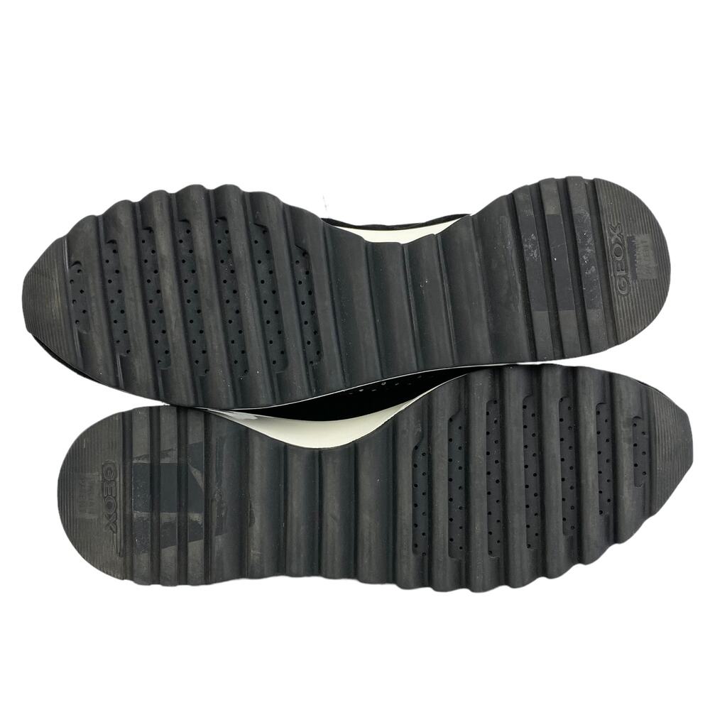 NWOB Geox D Tabelya Women's Sneakers in Black and Gun Metal Grey, Size 8 - Picture 13 of 13